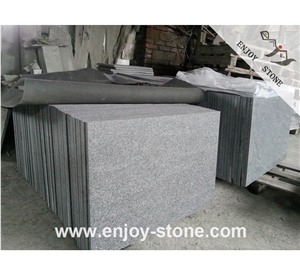 G684 Flamed Black Basalt Slabs & Tiles