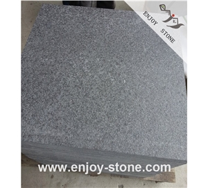 G684 Flamed Black Basalt Slabs & Tiles