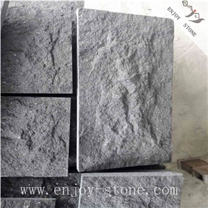 G684 Mushroom/Natural Split Black Basalt Slab&Tile