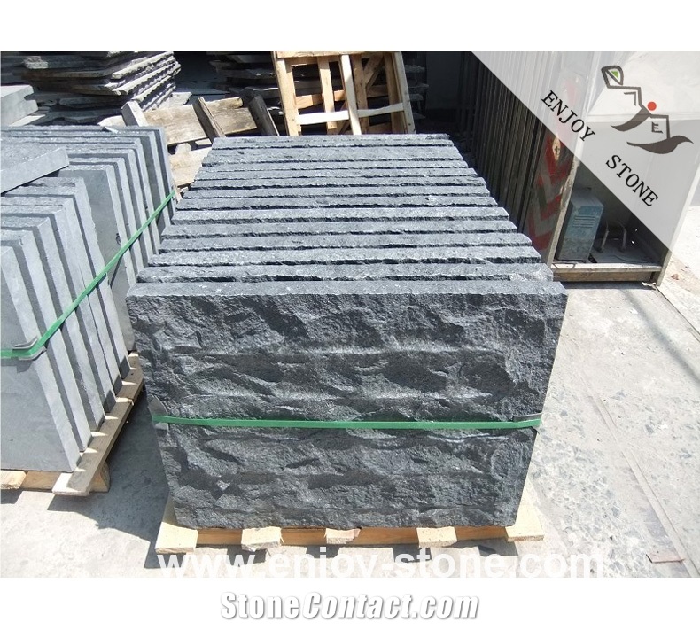 G684 Natural Split Black Basalt Slabs & Tiles