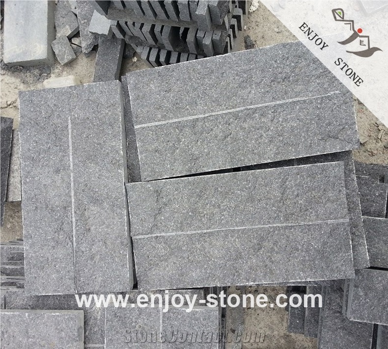 G684 Natural Split Black Basalt Slabs & Tiles