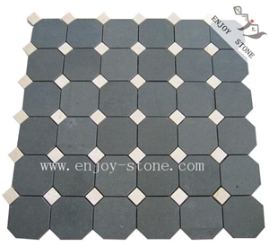 Grey Basalt Andesite Stone Wall Cladding Mosaic