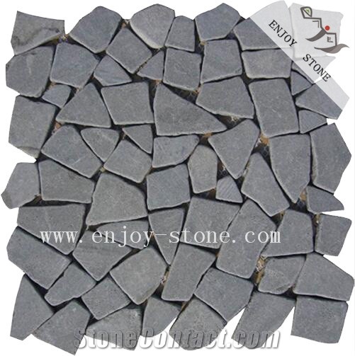 Grey Basalt Andesite Stone Wall Cladding Mosaic
