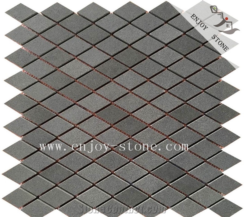 Grey Basalt Andesite Stone Wall Cladding Mosaic