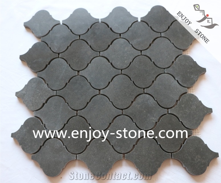 Honed Grey Basalt Mosaic Tiles
