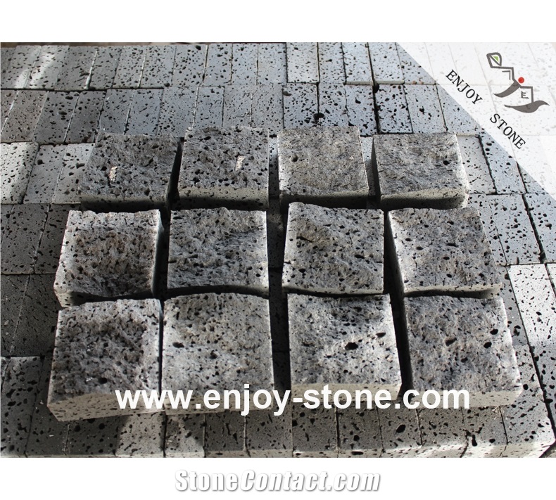 Lavastone Natural Split Cobblestone Pavers