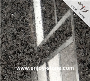 Yx New G684 Polished Black Granite Slabs & Tiles