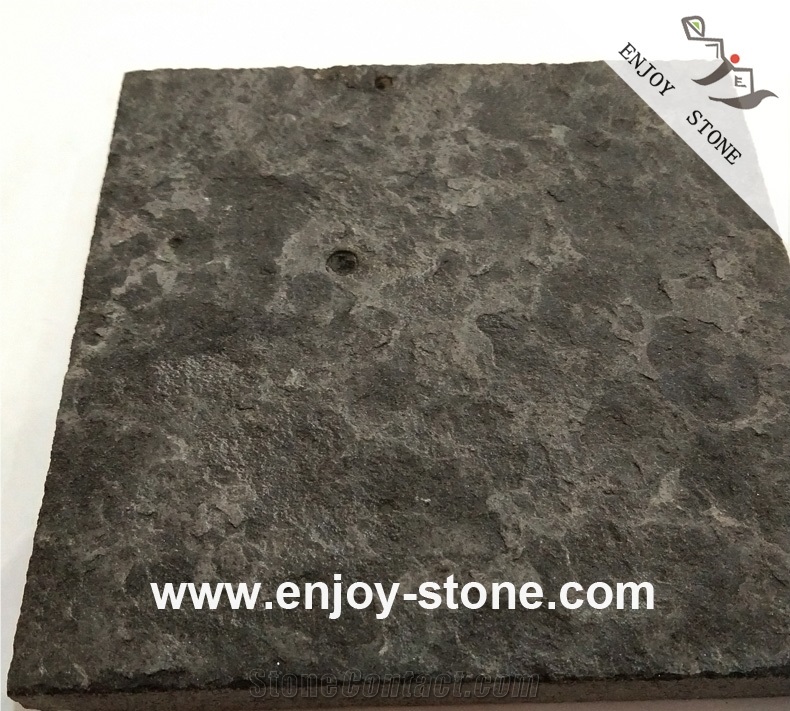 Zp Black Basalt Flamed Slabs & Tiles for Floor