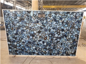 Blue Agatha Semiprecious Stone Slabs - Gemstone Slabs