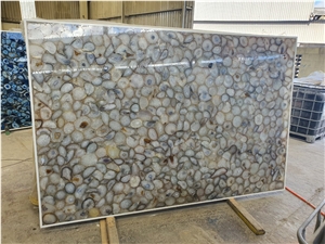 Blue Agatha Semiprecious Stone Slabs - Gemstone Slabs