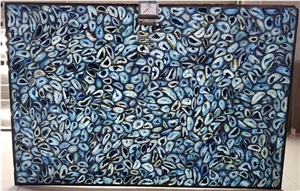 Blue Agatha Semiprecious Stone Slabs - Gemstone Slabs