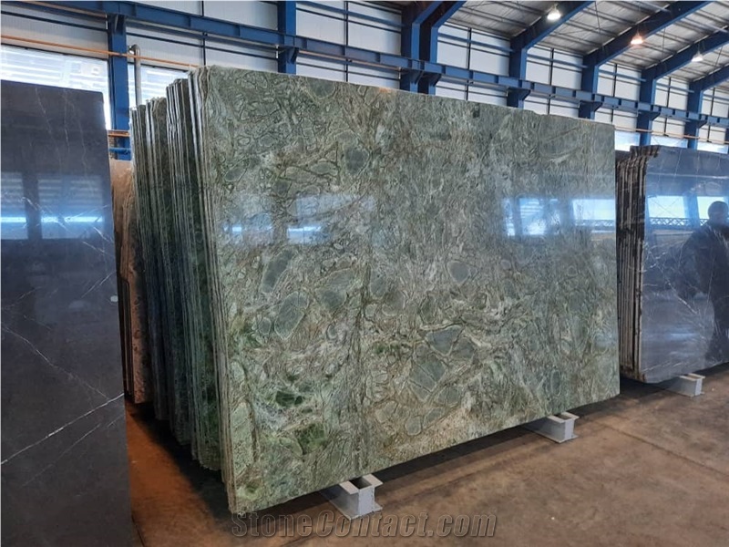 Birjand Forest Green Marble Slabs