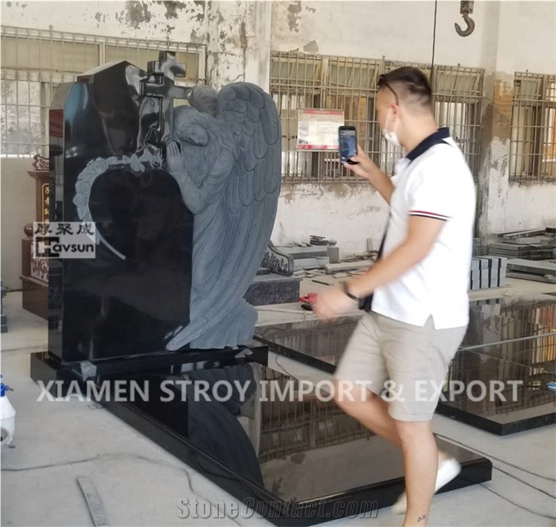 Angel Heart Cross Orthodox Monument Tombstone 2020