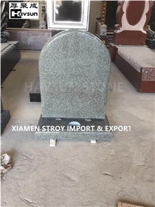 Dark Grey Headstone with Heart Headstone Tombstone