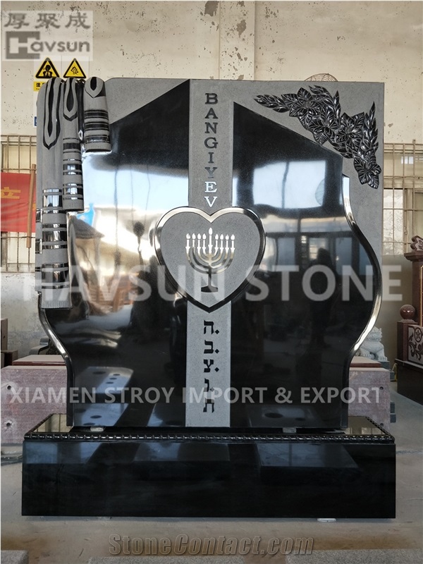 Jewish Style Shawl Headstone Companion Memorials