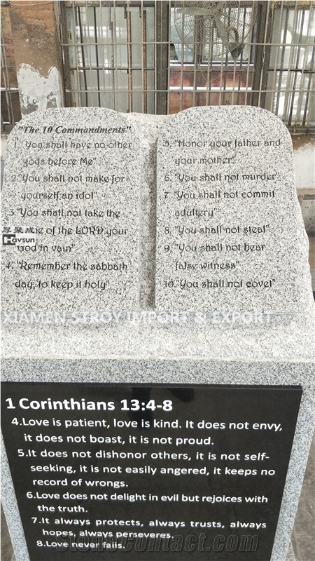 Usa Light Gray Granite Tablet Obelisk Headstone