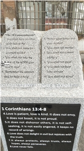 Usa Light Gray Granite Tablet Obelisk Headstone