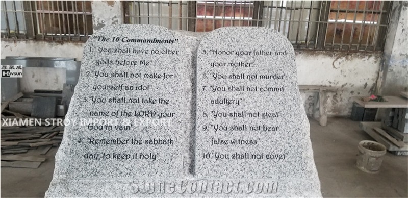 Usa Light Gray Granite Tablet Obelisk Headstone