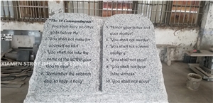 Usa Light Gray Granite Tablet Obelisk Headstone