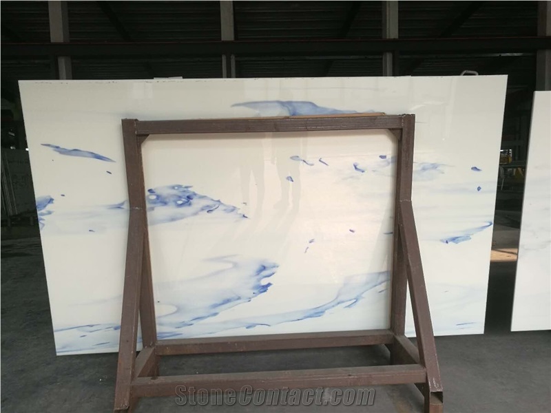 Artificial Blue-Marble/ Blue Grains Marble