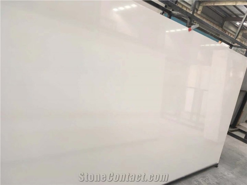 Artificial Marble Snow White Pure White Slab