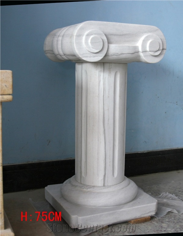 Cambric White Marble Sculptured Fountain Waterfall