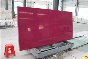 Deep Rose Red Quartz Slabs