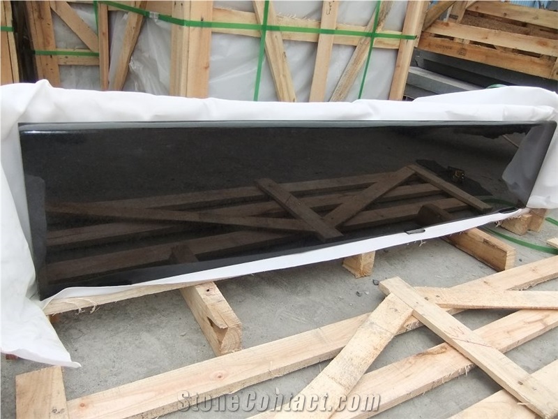G684 Fuding Black Granite Curbstone Set
