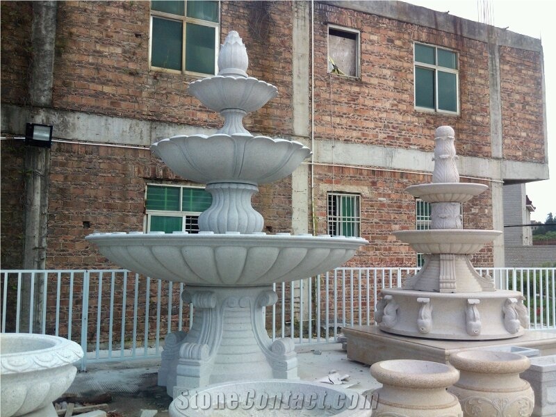 Granite Hand Make Fountain for Exterior Design