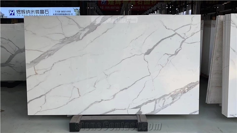 High-Class Nano Calacatta Countertop/Floor Project