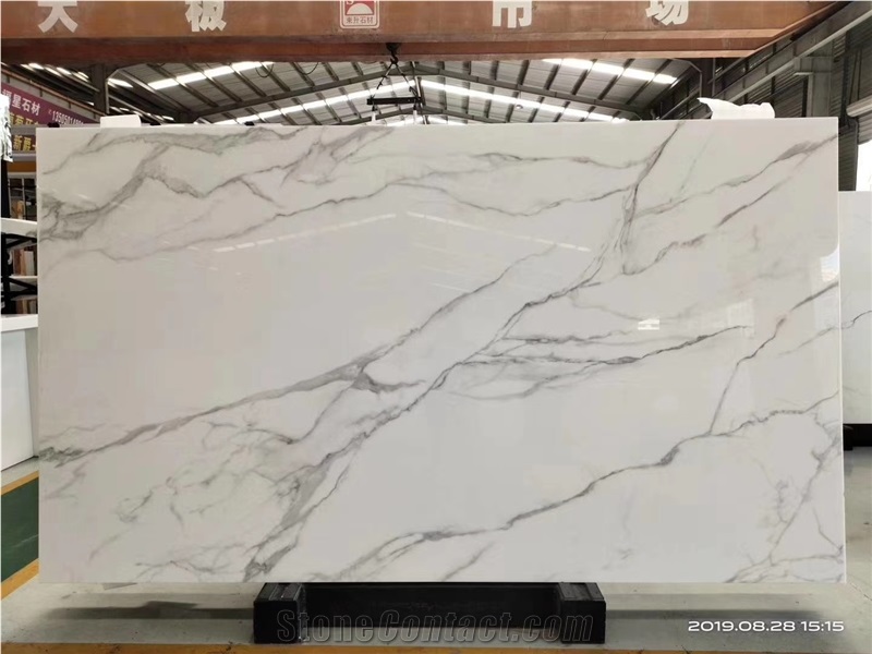 High-Class Nano Calacatta Countertop/Floor Project