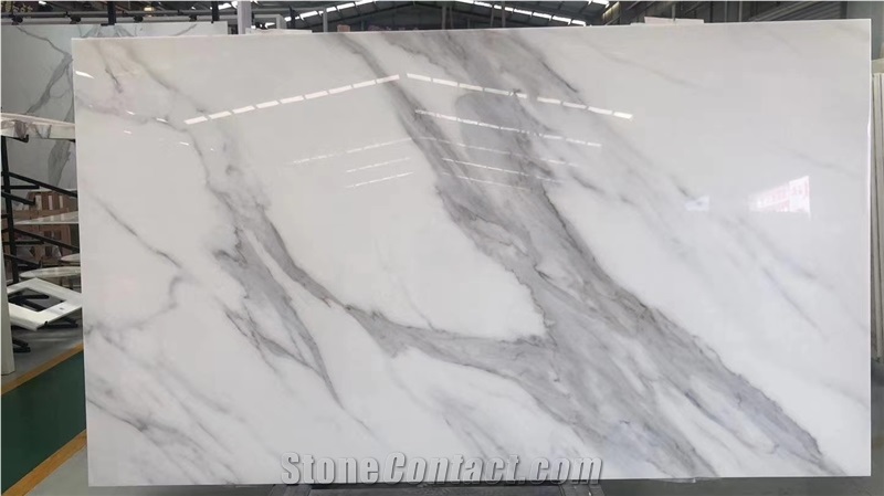 High-Class Nano Calacatta Countertop/Floor Project