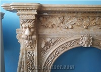 Marble Mental Fireplace Handcraved Sculpture