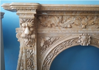Marble Mental Fireplace Handcraved Sculpture