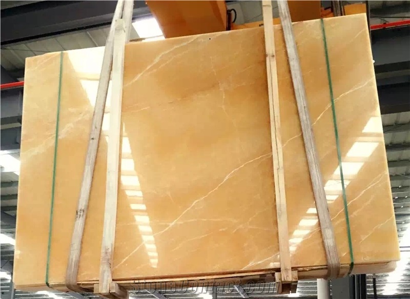 Rosin Yellow Honey Onyx Marble Basin Sink Wash