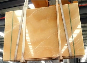 Rosin Yellow Honey Onyx Marble Basin Sink Wash