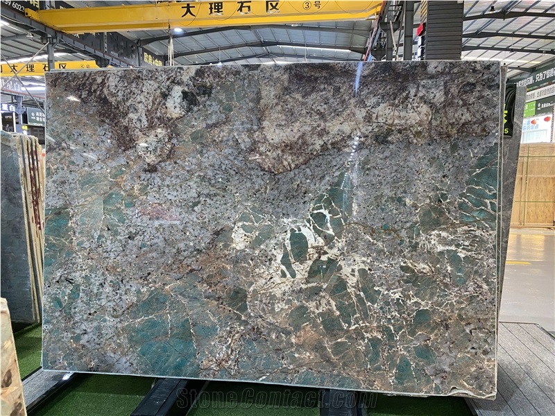 Amazonita Green Granite Slabs Floor Wall Tiles