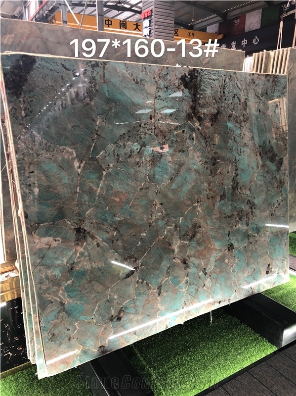 Amazonita Green Granite Slabs Floor Wall Tiles