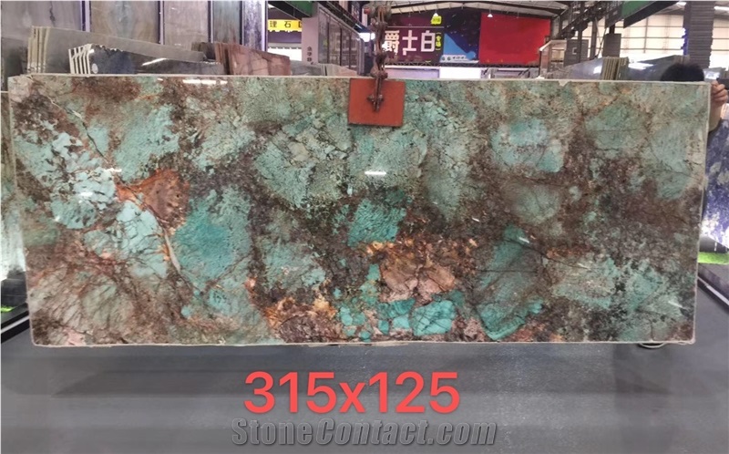 Amazonita Green Granite Slabs Floor Wall Tiles