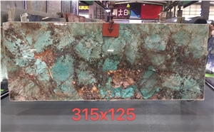 Amazonita Green Granite Slabs Floor Wall Tiles