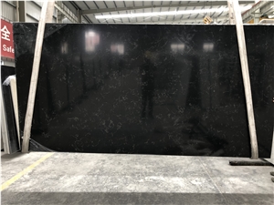 Emperador Black Quartz Slabs for Countertop Decor