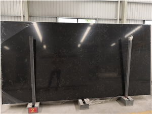 Emperador Black Quartz Slabs for Countertop Decor