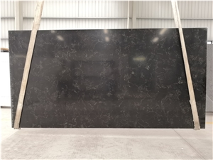 Emperador Black Quartz Slabs for Countertop Decor