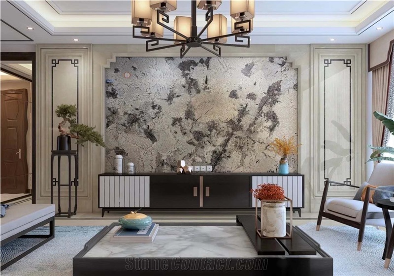 Silver Fox Granite Slab Tiles for Walling Flooring