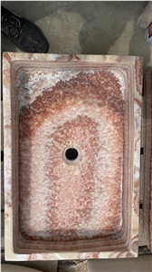 Red Onyx Washbasin, Red Onyx Sinks