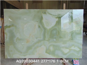 Afghanistan Green Onyx Slabs-Polished