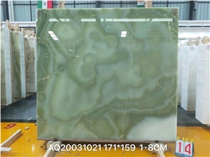 Afghanistan Green Onyx Slabs-Polished
