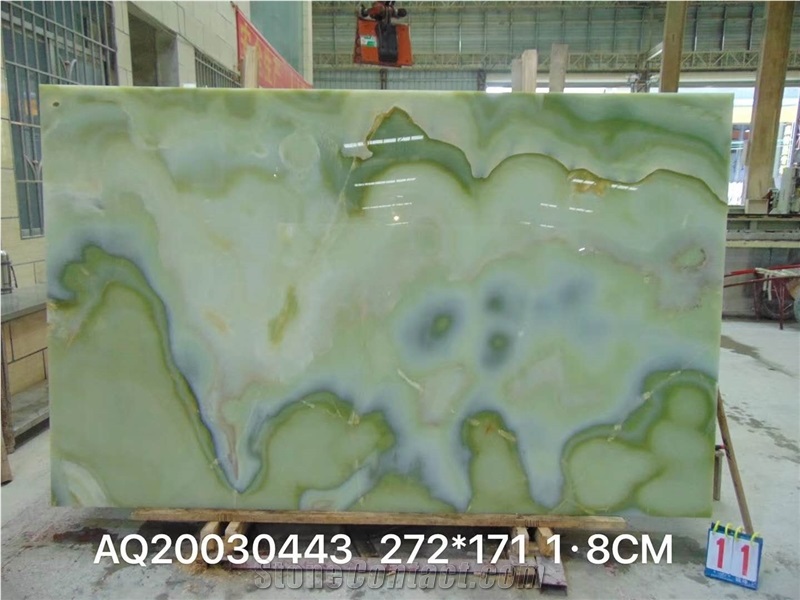 Afghanistan Green Onyx Slabs-Polished