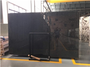 Classic Angola Black Granite Slabs- Polished
