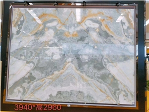 Antofagasta Azul Onyx Slabs Blue Polished Wall Cladding
